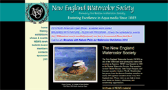 Desktop Screenshot of newenglandwatercolorsociety.org