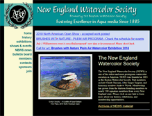 Tablet Screenshot of newenglandwatercolorsociety.org